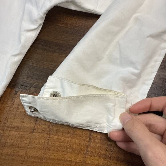 Vintage Freego Womens Small White Western Beaded Shirt Button Down Long Sleeve - Picture 4 of 5